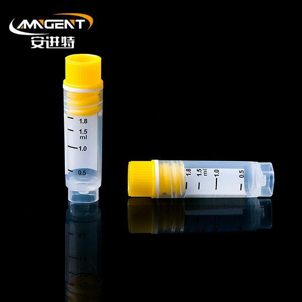 ขวด Cryogenic แบบดั้งเดิม 2.0ml Intorsion Yellow