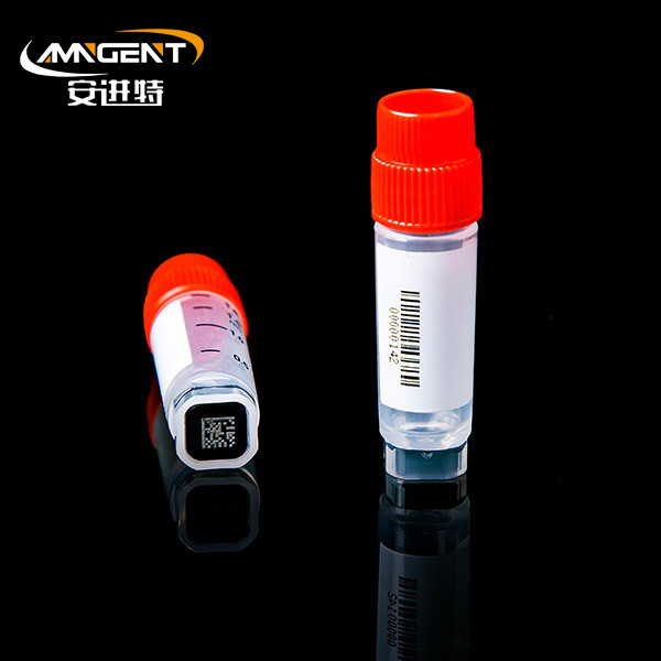 2D Cryogenic Vials 2.0ml Extorsion สีแดง