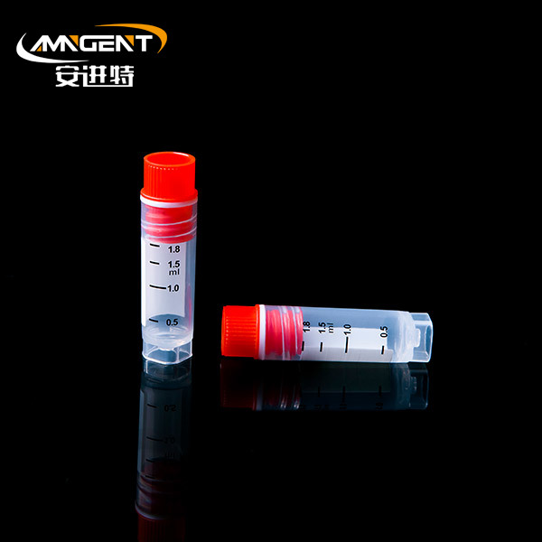 ขวด Cryogenic แบบดั้งเดิม 2.0ml Intorsion Red